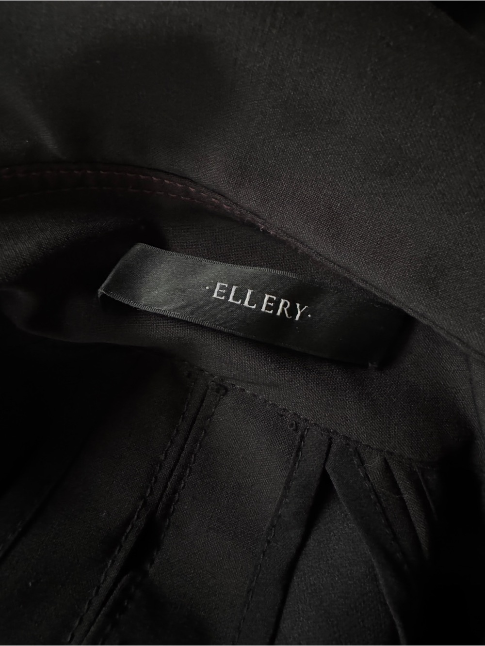 Ellery Black Belted Blazer Jacket Size 4 - Picture 3 of 4